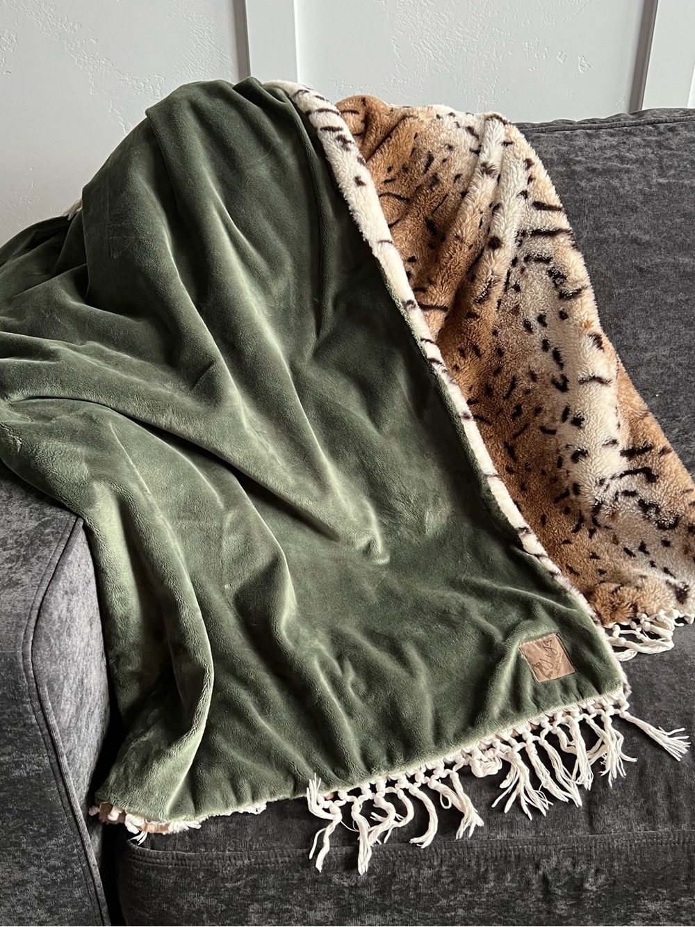 Jac + Jae Designs Animal Print Heirloom Blanket